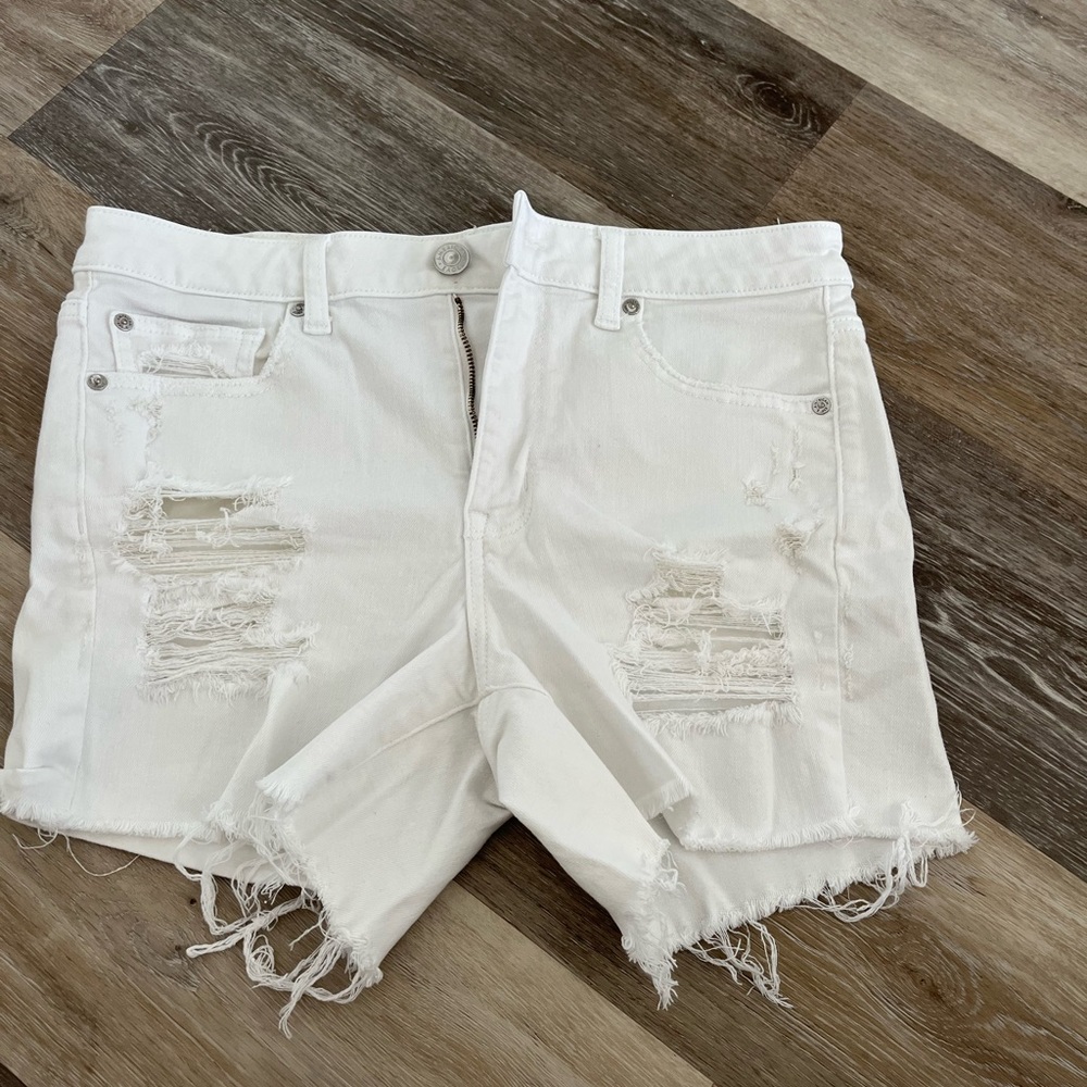 White Jean Shorts from American Eagle